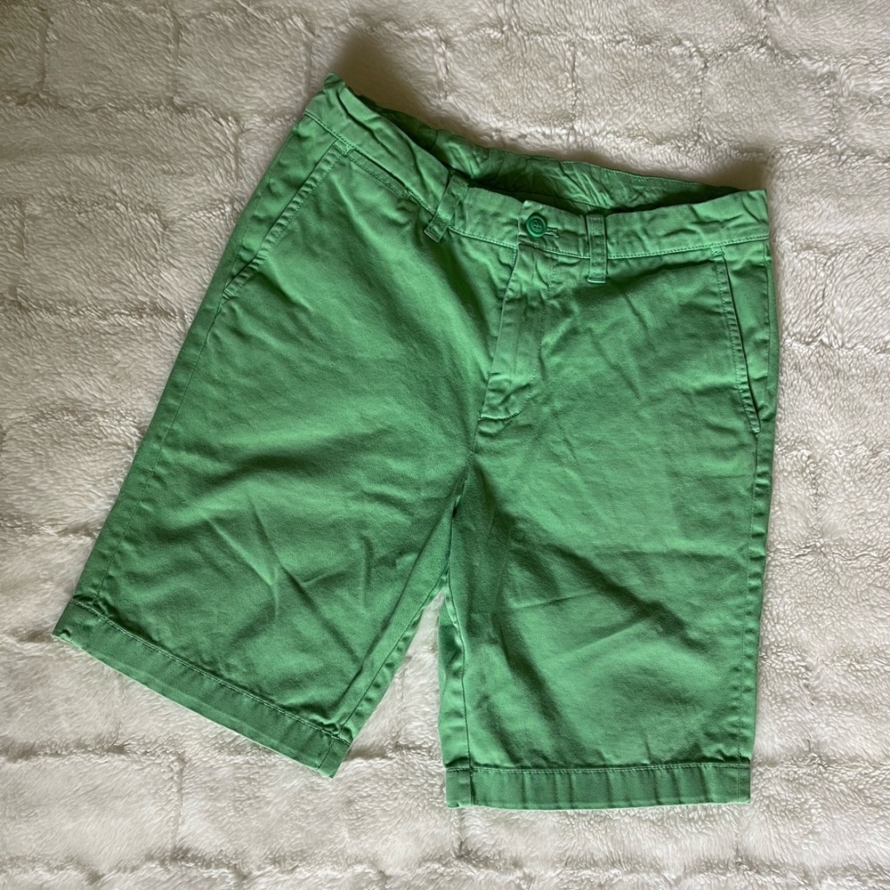 Crewcuts boys green shorts size 12